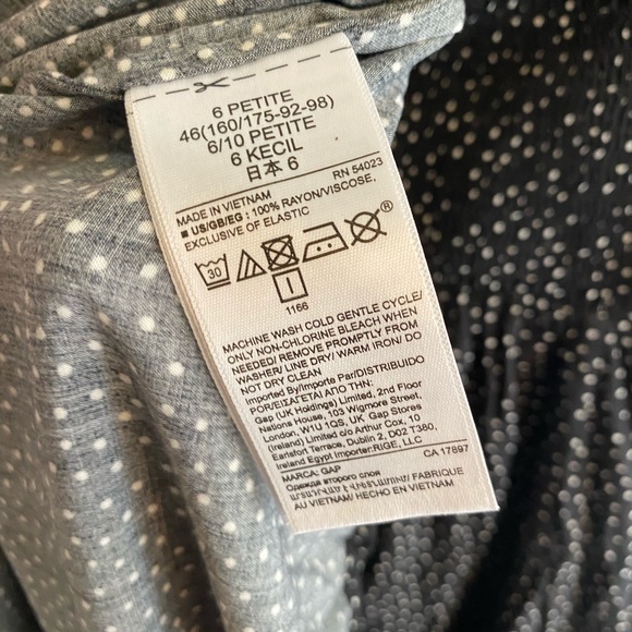 🎉HP 🎉 GAP Polka Dot Dress Size 6 Petite - Picture 5 of 6